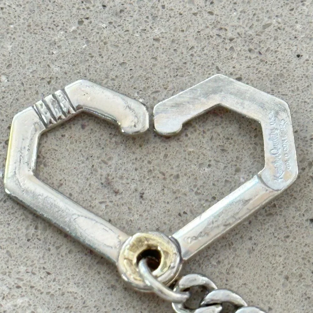 Vintage Kreisler Silver Curb Watch Chain